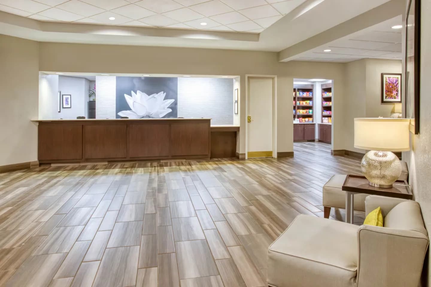 Lobby lounge at Bloom Hotel