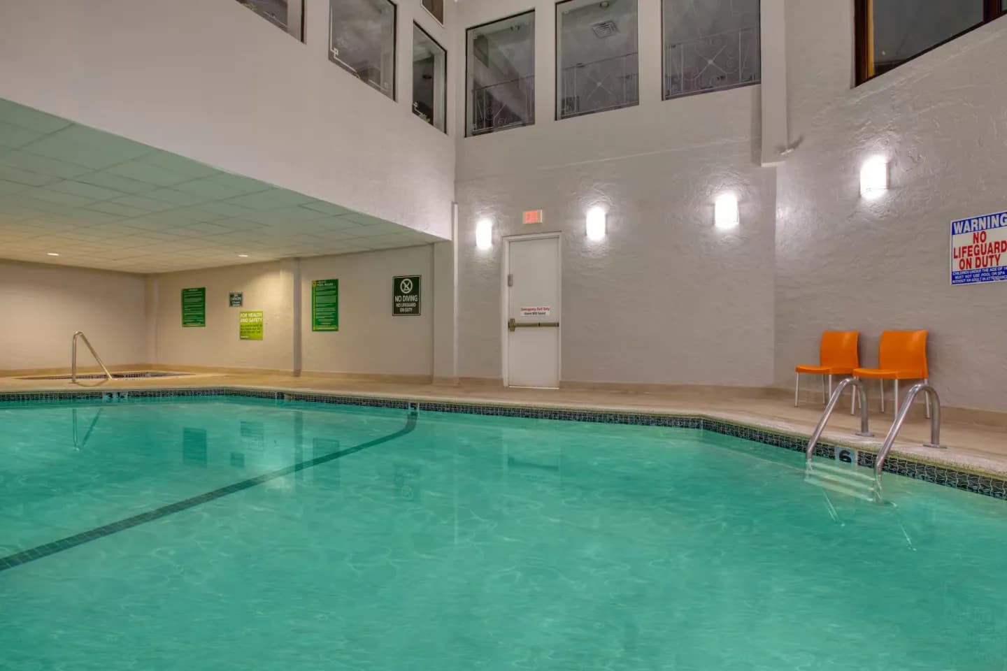 Indoor pool at Bloom Hotel